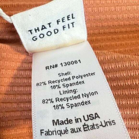 NWT l*space Sandy Bikini Bottom in Sienna sz M Ribbed Eco Chic Repreve Boho - Picture 8 of 9